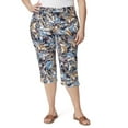 thumbnail image 1 of Gloria Vanderbilt Women's Plus Size Amanda Capri Pants with Rivets, 1 of 3