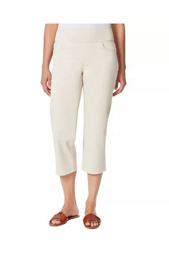 Women's Pull-on Crop Pant Size: 12, Color: Stonewood