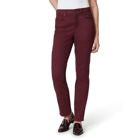 Gloria Vanderbilt Women's Tapered Leg High Rise Classic Fit Pants, Huckleberry 8