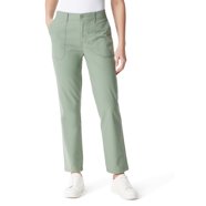 Pantalon Utilitaire Femme Lee Flex-to-Go - Coupe Ample, Tissu Extensible, Olive Foncé - Taille Longue