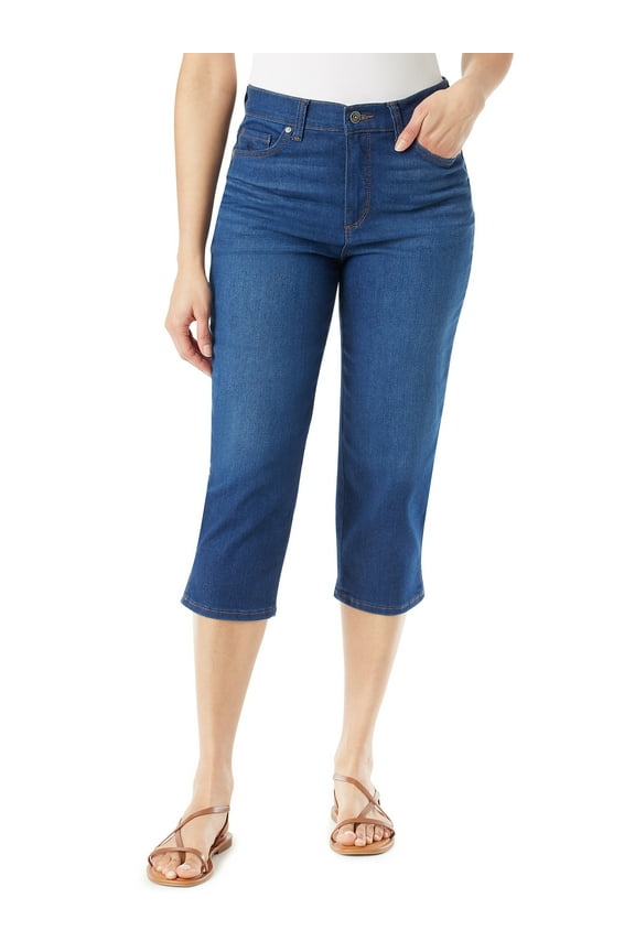 Women's and Plus High Rise Amanda Capri, 21" Inseam