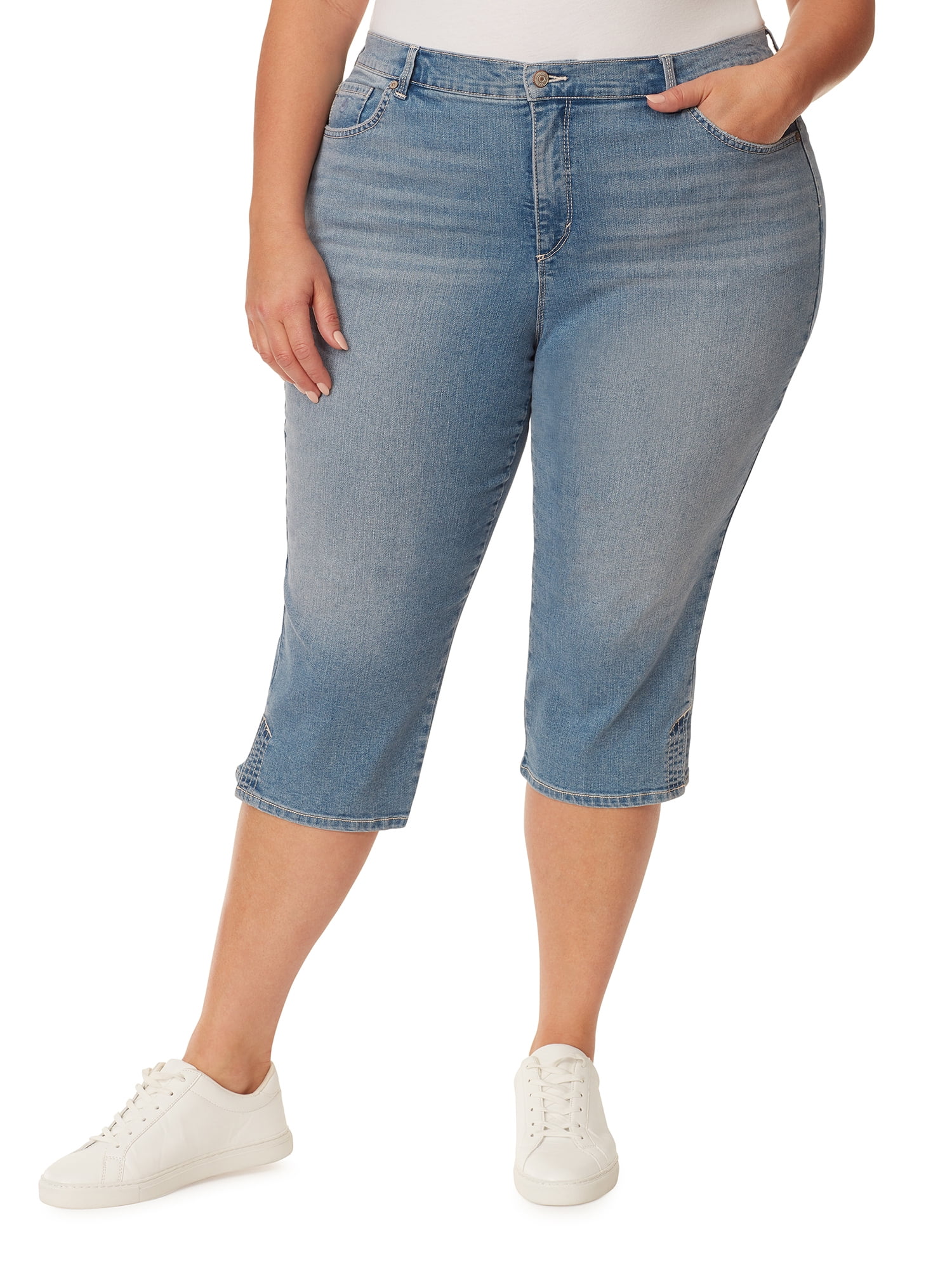 Gloria Vanderbilt Women s and Plus High Rise Amanda Capri 21 Inseam