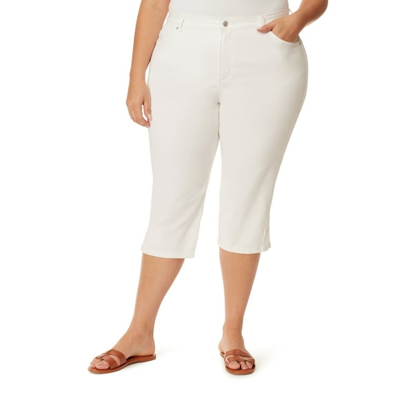 Gloria Vanderbilt Women's and Plus High Rise Amanda Capri, 21" Inseam