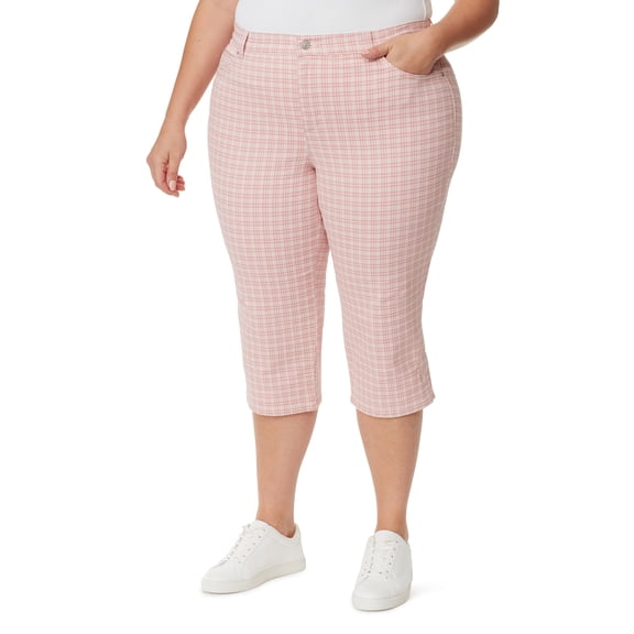 Gloria Vanderbilt Women's and Plus High Rise Amanda Capri, 21" Inseam