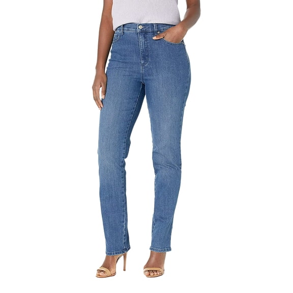 Gloria Vanderbilt Women's and Plus High Rise Amanda Straight Jean, 30" Regular, 29" Short Inseam