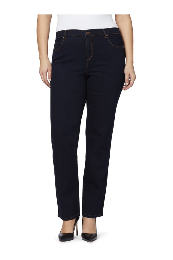 Women's and Plus High Rise Amanda Straight Jean, 30" Regular, 29" Short Inseam