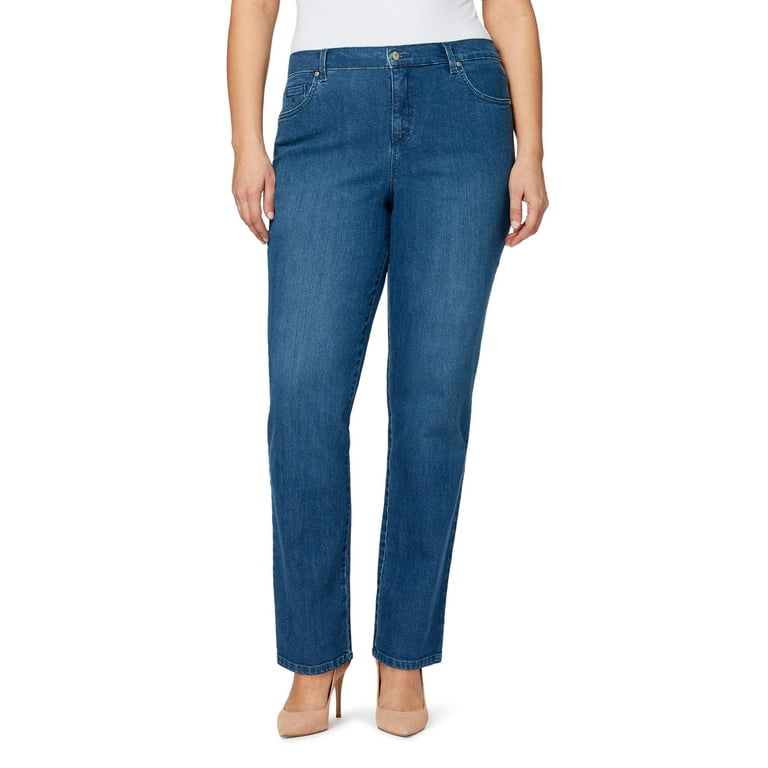 Gloria Vanderbilt Women's and Plus High Rise Amanda Straight Jean, 30  Regular, 29 Short Inseam