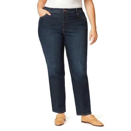 Gloria Vanderbilt Women's and Plus High Rise Amanda Straight Jean, 30" Regular, 29" Short Inseam