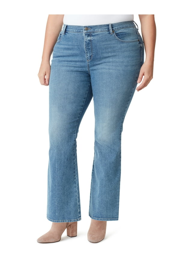 Women's and Women's Plus Amanda Boot Jeans, Regular and Long Inseams