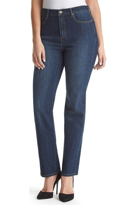 Gloria Vanderbilt Womens Amanda Classic Denim Jeans 12 Tall Scottsdale denim
