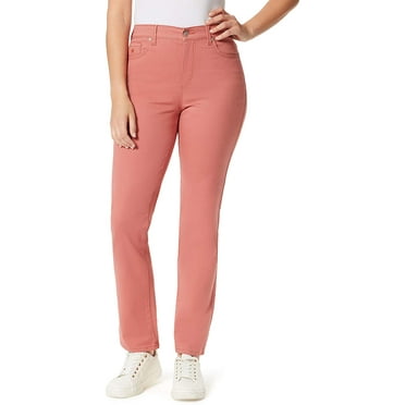 Gloria Vanderbilt Womens Amanda Classic High Rise Tapered Jean, Begonia Bloom, 16 Regular