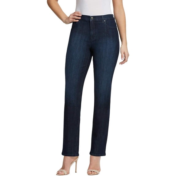 Gloria Vanderbilt Womens Amanda Classic High Rise Tapered Jean Petite