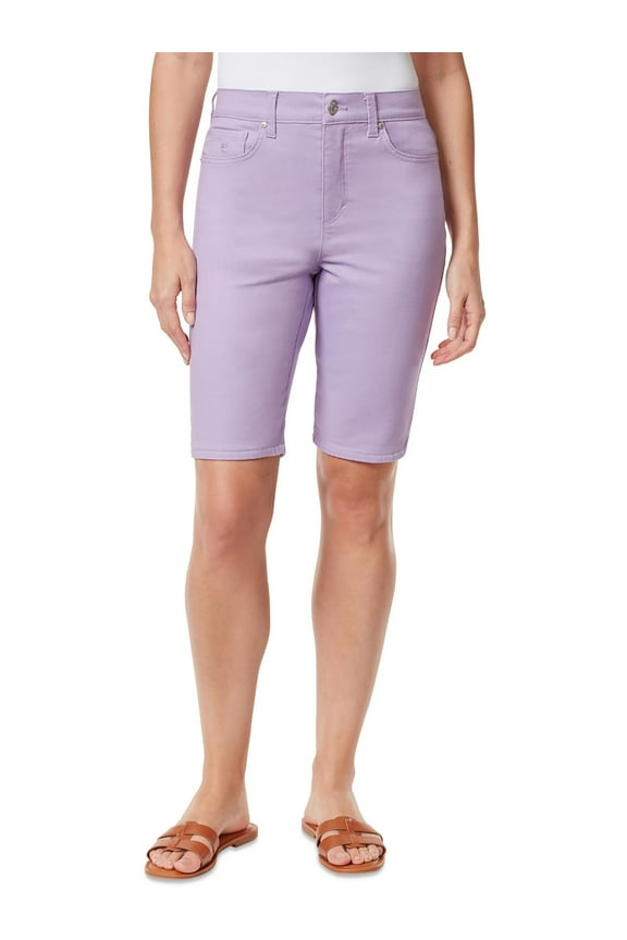 Womens Amanda High Rise Knee-Length Bermuda Shorts