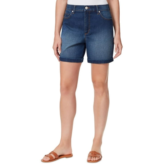 Gloria Vanderbilt Womens Amanda Slimming Denim Denim Shorts