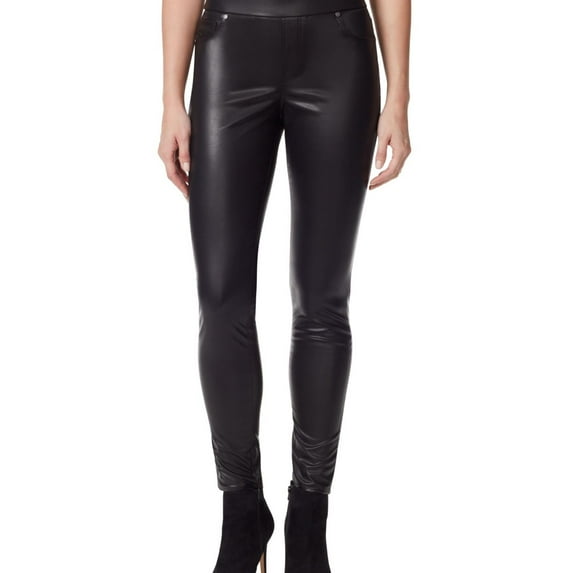 Gloria Vanderbilt Womens Avery Faux Leather Slim Skinny Pants
