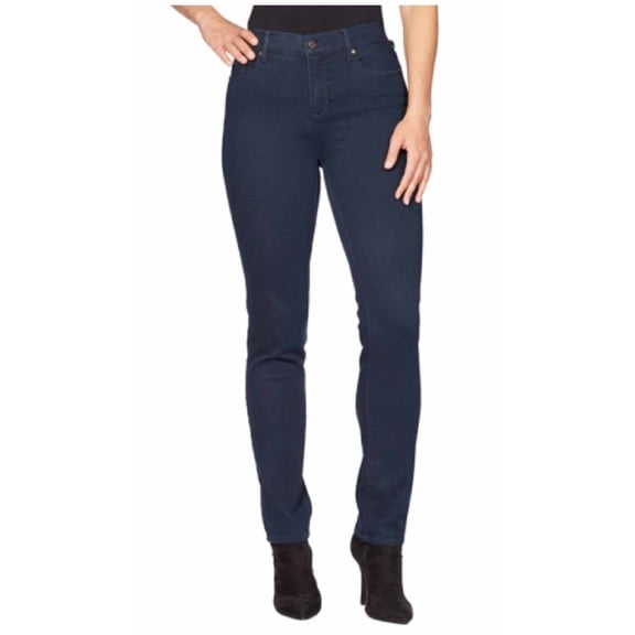 Gloria Vanderbilt Womens "Bridget" Mid Rise Stretch Denim Jean (Liverpool Wash, 12S)