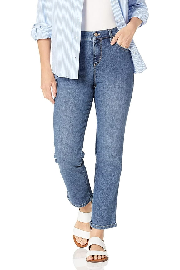 Womens Classic Amanda High Rise Tapered Jean 18 Petite Hartford