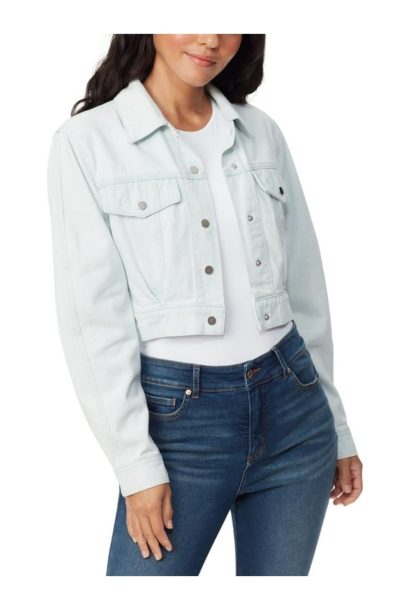 Women's Gloria Vanderbilt x Christian Siriano Pleated Cropped Trucker Jacket Conoy 12
