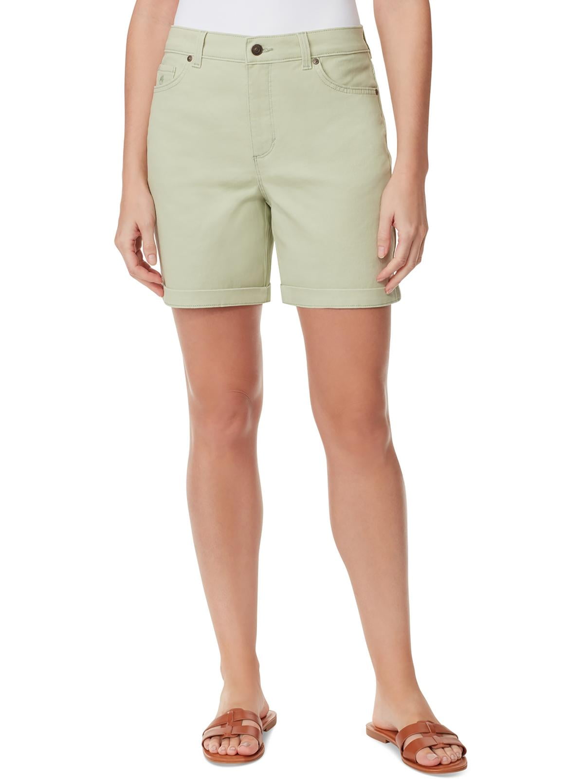 Gloria Vanderbilt Womens High Rise Mini Denim Shorts