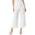 thumbnail image 1 of Women's Gloria Vanderbilt x Christian Siriano Patch-Pocket Wide-Leg Jeans White 16, 1 of 1