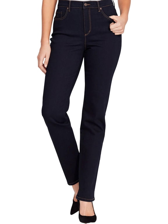 Petite Gloria Vanderbilt Amanda Classic Jeans Color: Rinse Noir Size: 6P - SHORT