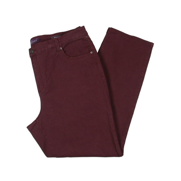 Gloria Vanderbilt Womens Plus Amanda Tapered Classic Rise Straight Leg Jeans