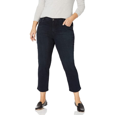 Gloria Vanderbilt Womens Plus Size Amanda Classic High Rise Tapered Jean 24 Plus Alton
