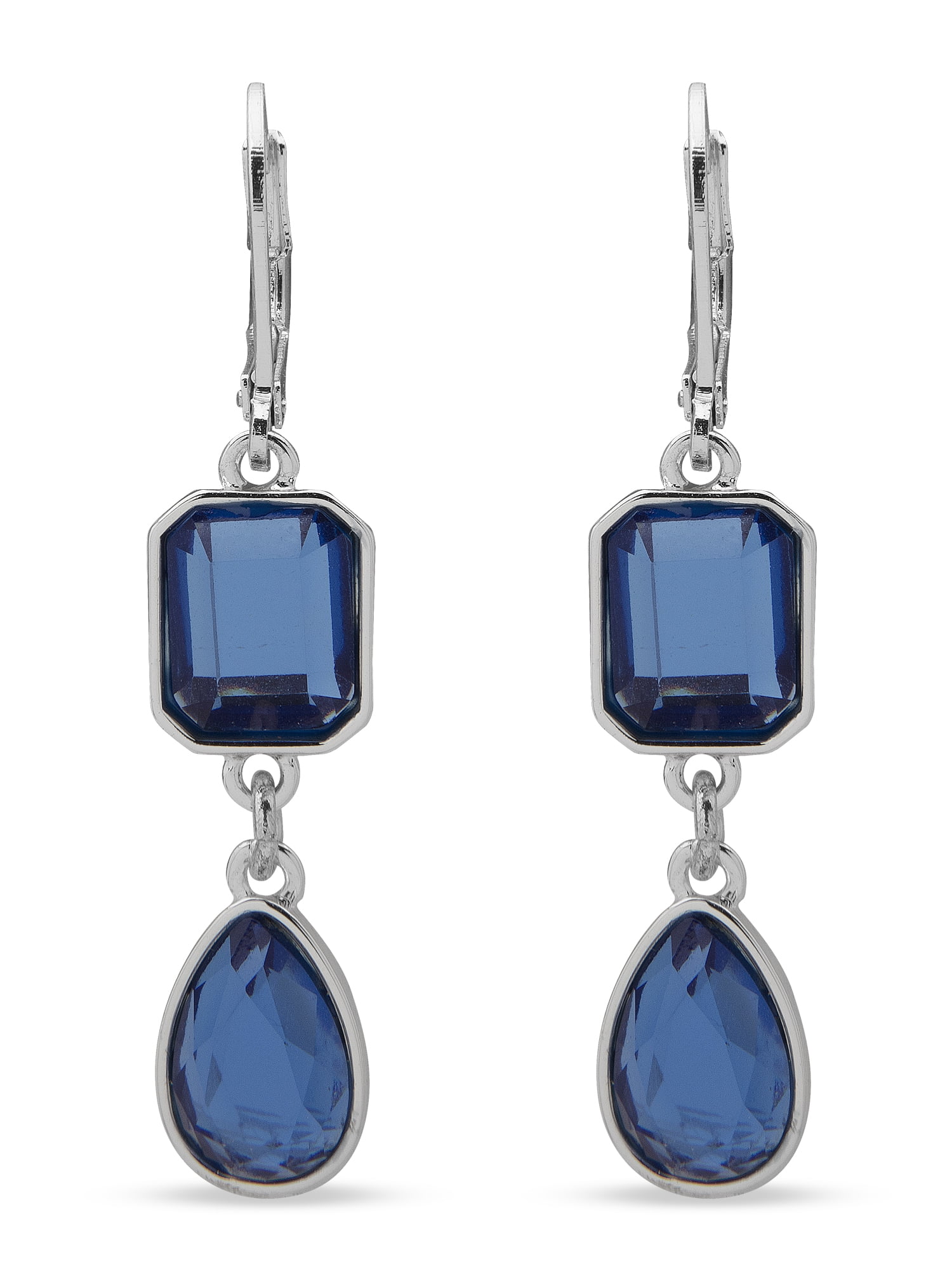 Buy Teejh Ladli Light Blue Stone Silver Oxidsed Ear Cuff Earrings Online At  Best Price @ Tata CLiQ
