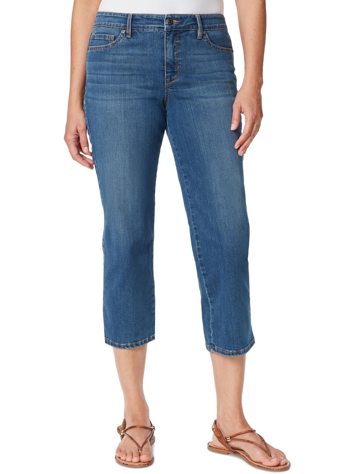 Gloria Vanderbilt Womens Slimming Mid Rise Cropped Jeans - Walmart.com