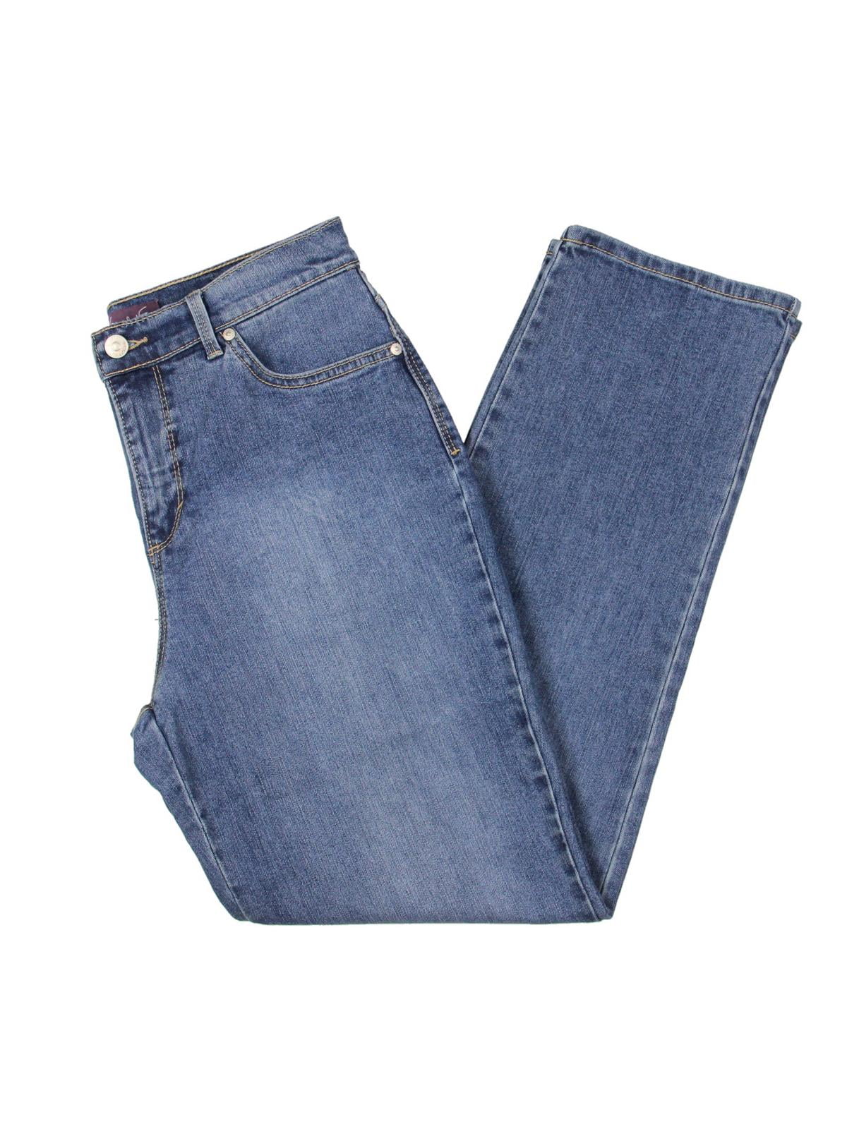 Gloria Vanderbilt Womens Tapered Leg Short Straight Leg Jeans