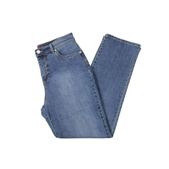 Gloria Vanderbilt Womens Tapered Leg Short Straight Leg Jeans