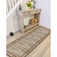 thumbnail image 1 of Gloria - Washable Rug Runner Low Profile Bordered Rubber Backed Runners Anti Slip Backing Rugs for Living Room Light Weight Foldable Area Carpet, 1 of 9