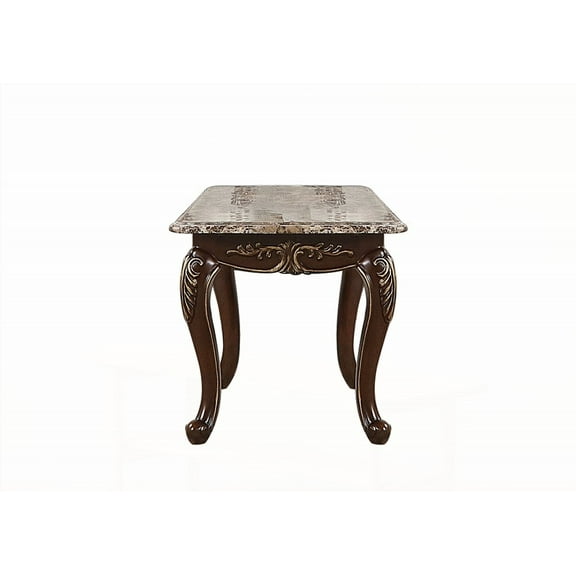 Gloria cherry wood solid wood coffee table, marble countertop super versatile