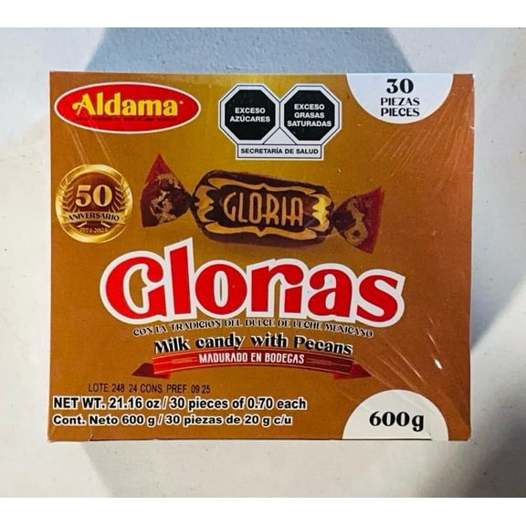 Glorias Display ( Box with 12 display with 30pc of 20g)
