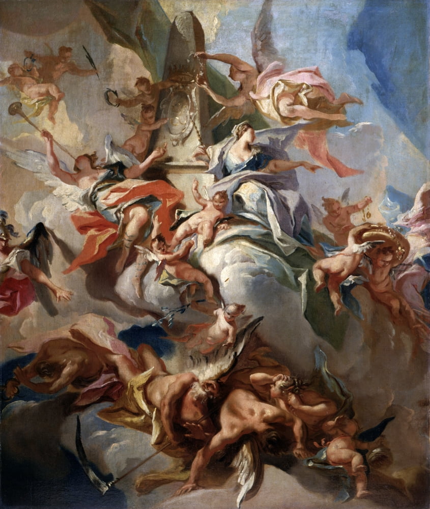 Glorification Of The Duke Eberhard Ludwig Of Wurttemberg Canvas Art - (18 x 24)