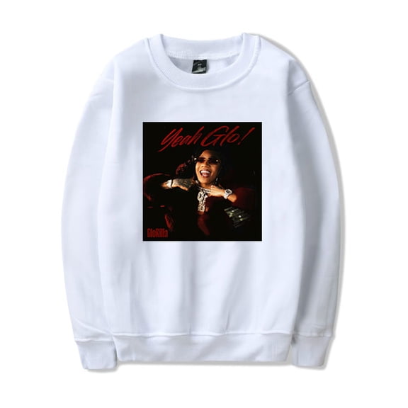 Glorilla Yeah Glo Crewneck Hip Hop Sweatshirt Casual Longsleeve Fashion Pullover