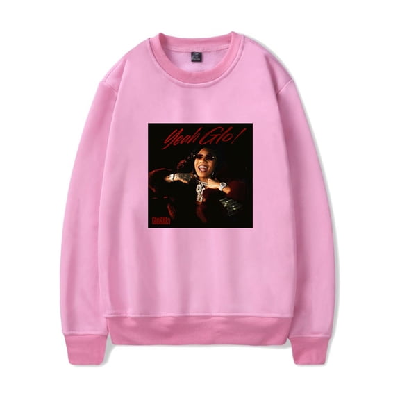 Glorilla Yeah Glo Crewneck Hip Hop Sweatshirt Casual Longsleeve Fashion Pullover