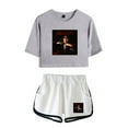 thumbnail image 1 of Glorilla Yeah Glo Tshirt&Shorts 2 Piece Set Casual Short Sleeve&Trousers 2 Piece Suit, 1 of 2