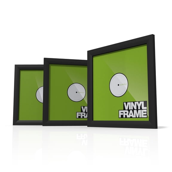 Glorious 12" Square Vinyl Frame Set, Black, 3-Pack
