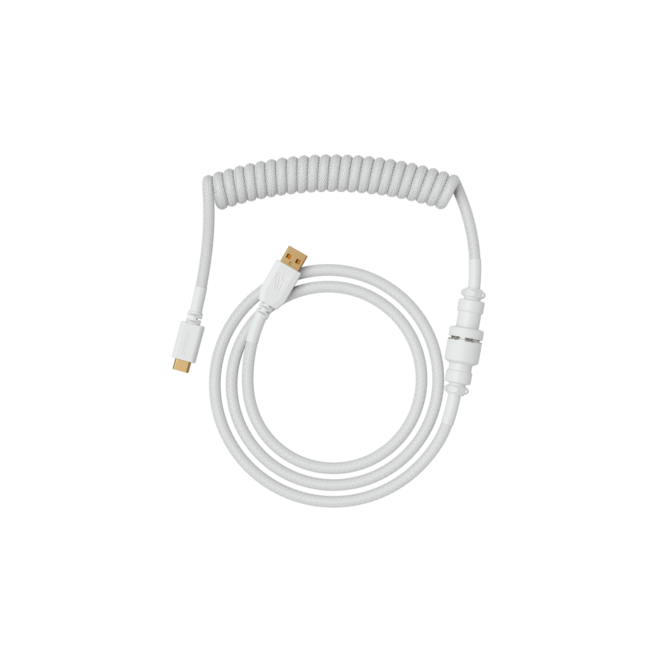 Glorious Gaming Artisan USB-C Coiled Braided Cable for Mechanical