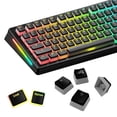 thumbnail image 1 of Glorious Gaming - GPBT Aura RGB Keycaps: Pudding Style Keycaps, Double Shot PBT, Translucent Design, Fits 100%, 75%, 65%, 60% Mechanical Keyboards, Fits ANSI, ISO, Windows & macOS, Black, 1 of 5