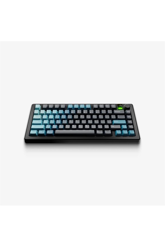 Gaming GPBT Gradient ANSI PBT Fade Resistant Dye Sublimated Keycap Set for Full Size, TKL, and Compact Mechanical Keyboards - Celestial Ice