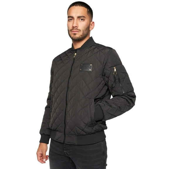 Glorious Gangsta Mens Moritzio Quilted Bomber Jacket