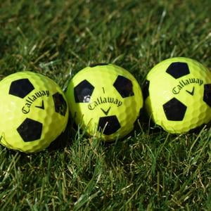 Glorious Golfers Recycled Callaway Chrome Soft Truvis Soccer Ball