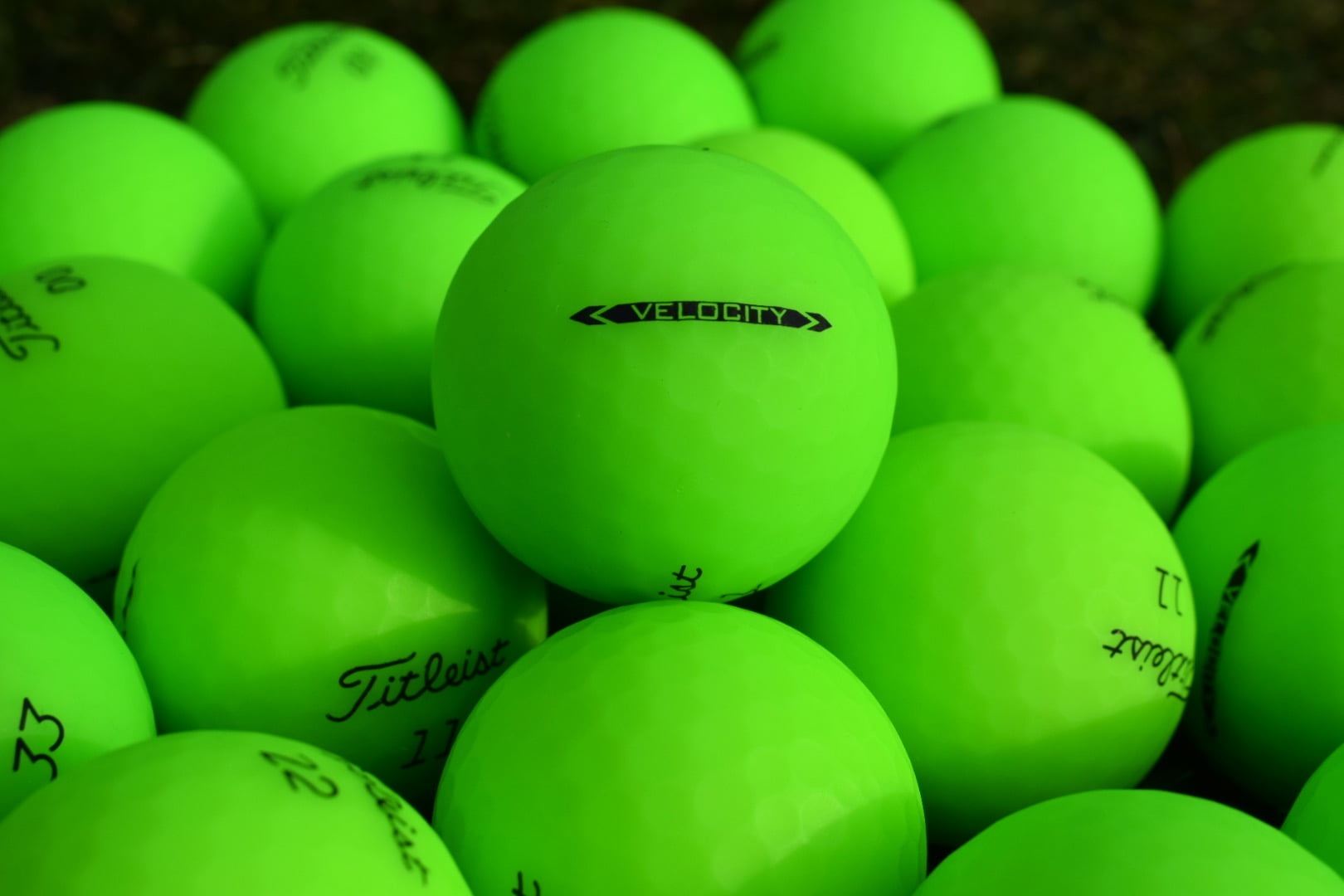 Glorious Golfers Recycled Titleist Velocity Matte Green - 1 Dozen ...