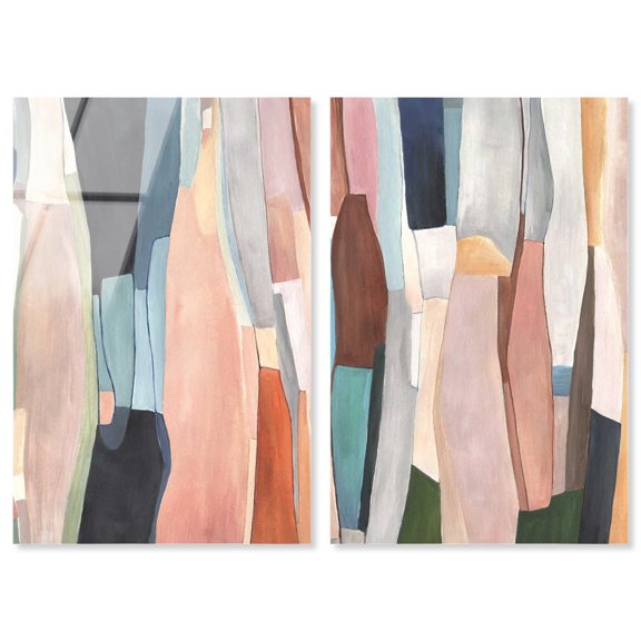 Glorious Lines Set Acrylic Print Modern Abstract Art Set by Art Remedy, Ready to Hang, 10 x 15