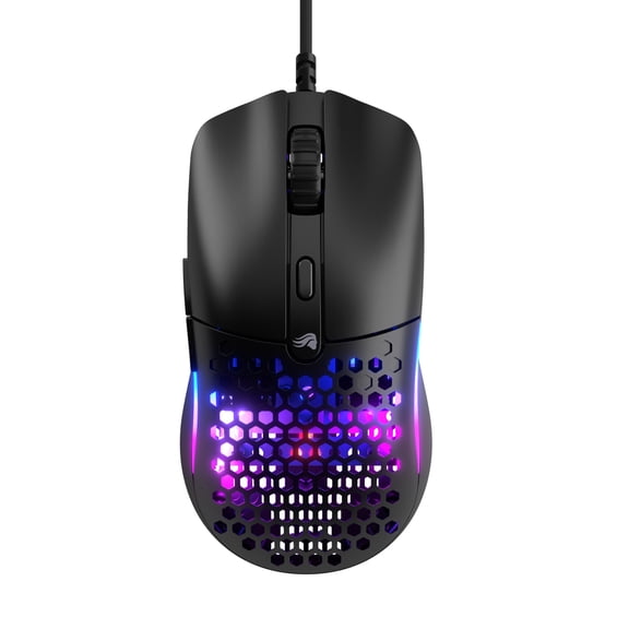 Glorious Model O Eternal Ultralight RGB Gaming Mouse - Wired - 55g Lightweight - 6 Programmable Buttons  - 12K DPI Optical Sensor - PC / Mac - Black