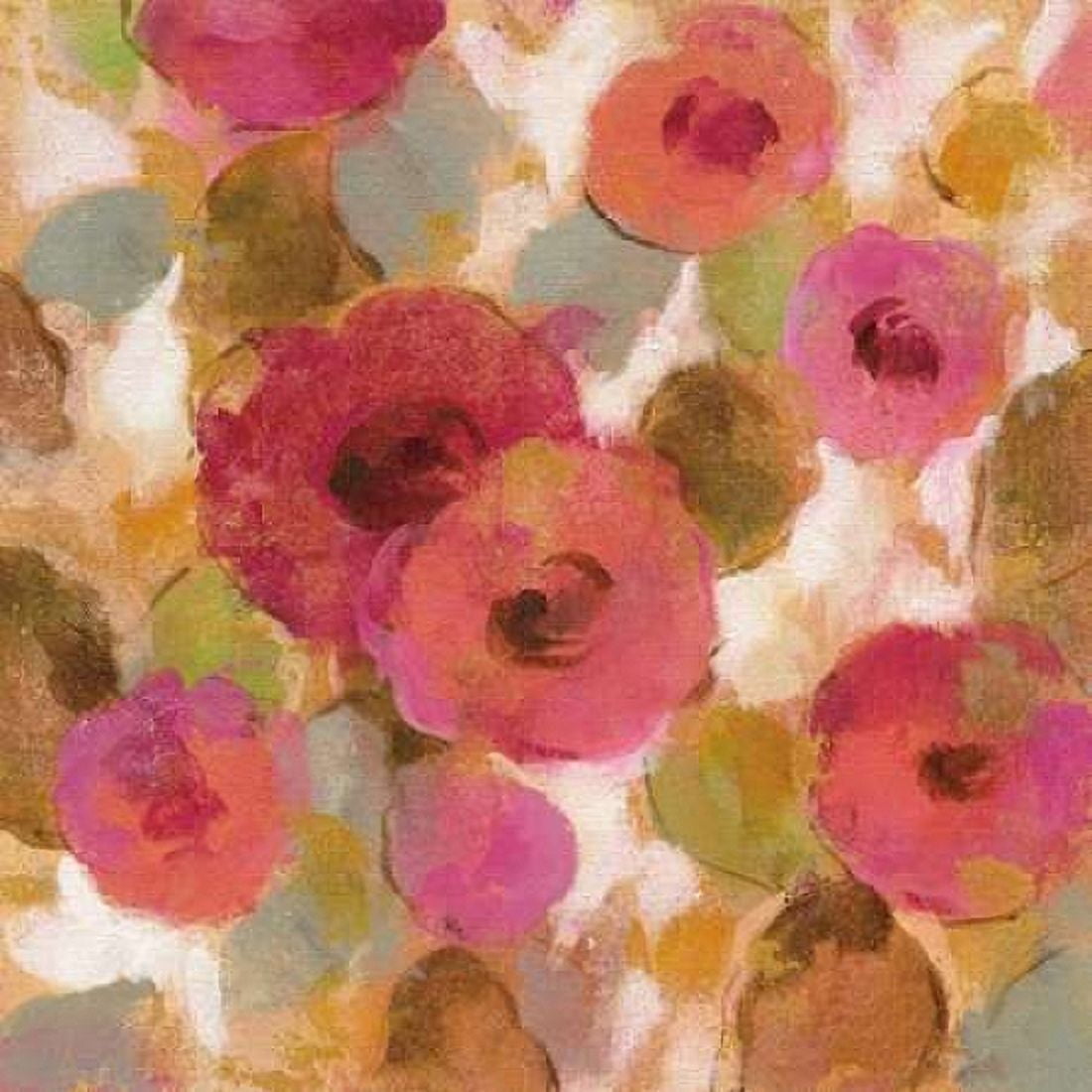Glorious Pink Floral II Canvas Art - Silvia Vassileva (24 x 24)