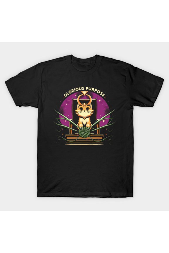 Glorious Purpose Funny Villain Quote for a TV Show Fan Loki Inspired T-Shirt