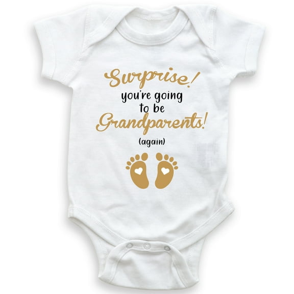 Glory Be Co Surprise Baby Pregnancy Announcement 100% Cotton Bodysuit, 24 Months